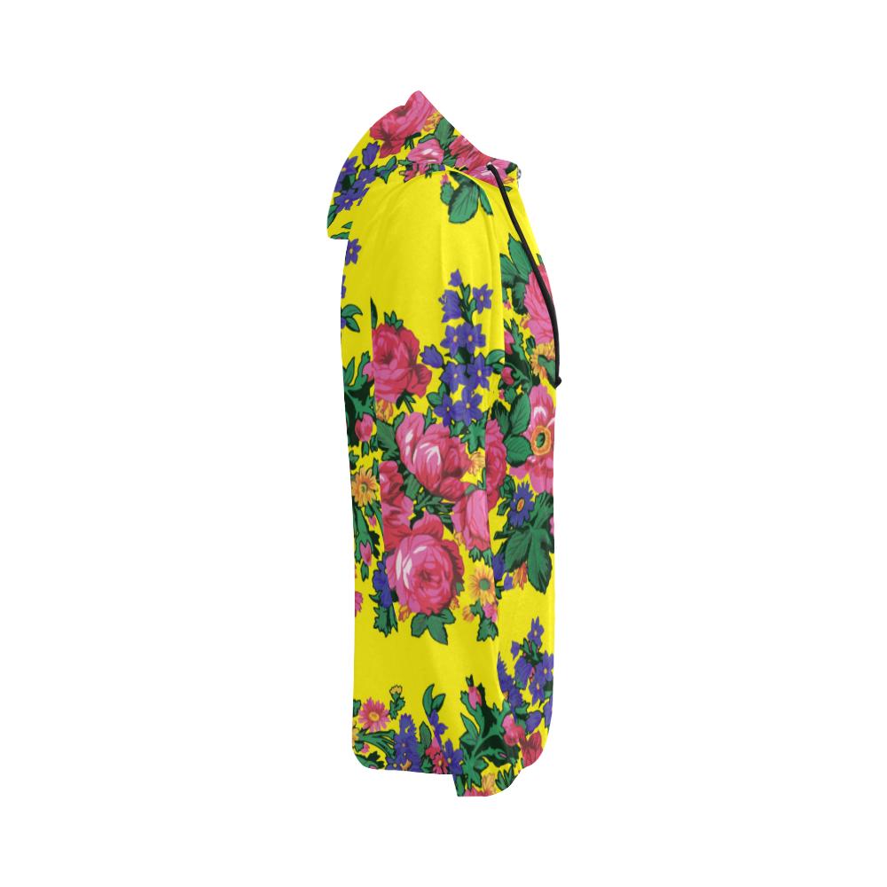 Kokum's Revenge-Yellow All Over Print Full Zip Hoodie for Women (Model H14) All Over Print Full Zip Hoodie for Women (H14) e-joyer