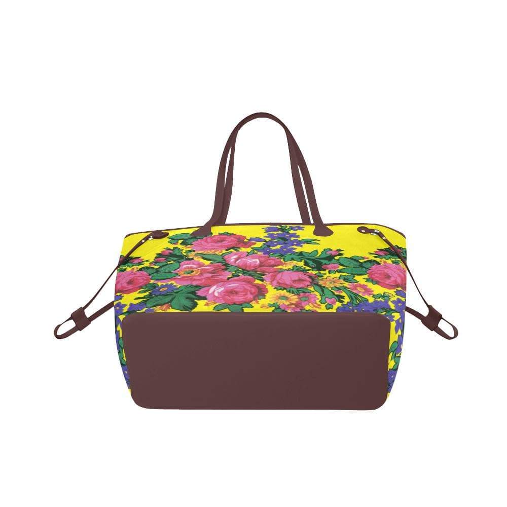 Kokum's Revenge-Yellow Clover Canvas Tote Bag (Model 1661) Clover Canvas Tote Bag (1661) e-joyer