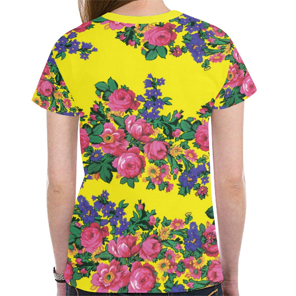 Kokum's Revenge-Yellow New All Over Print T-shirt for Women (Model T45) New All Over Print T-shirt for Women (T45) e-joyer
