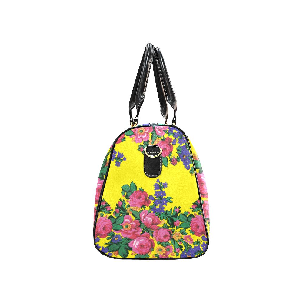 Kokum's Revenge-Yellow New Waterproof Travel Bag/Large (Model 1639) Waterproof Travel Bags (1639) e-joyer