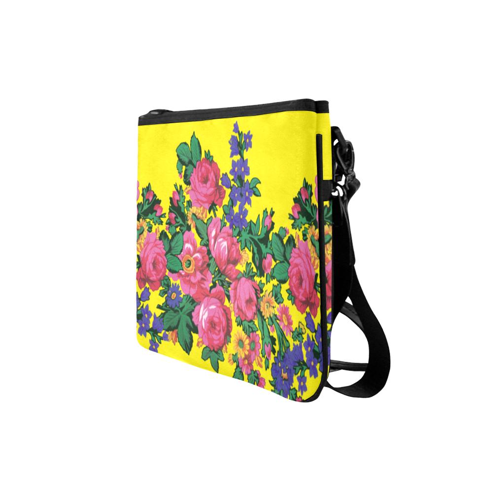 Kokum's Revenge-Yellow Slim Clutch Bag (Model 1668) Slim Clutch Bags (1668) e-joyer