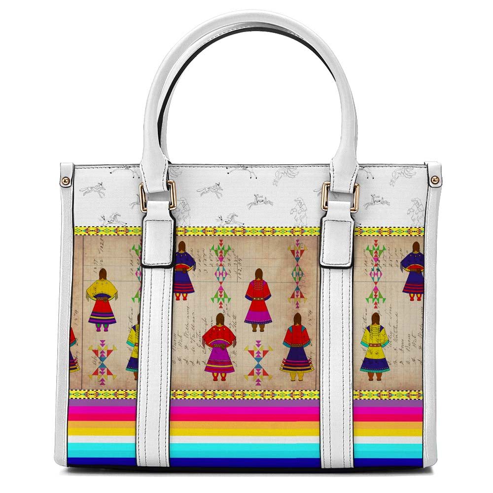 Ledger Round Dance Convertible Handbag