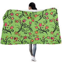 Load image into Gallery viewer, Light Green Yellow Star Hooded Blanket blanket 49 Dzine 
