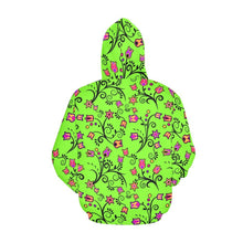 Load image into Gallery viewer, LightGreen Yellow Star All Over Print Hoodie for Women (USA Size) (Model H13) All Over Print Hoodie for Women (H13) e-joyer 
