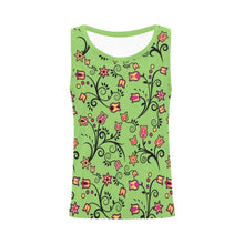 Load image into Gallery viewer, LightGreen Yellow Star All Over Print Tank Top for Women (Model T43) All Over Print Tank Top for Women (T43) e-joyer 
