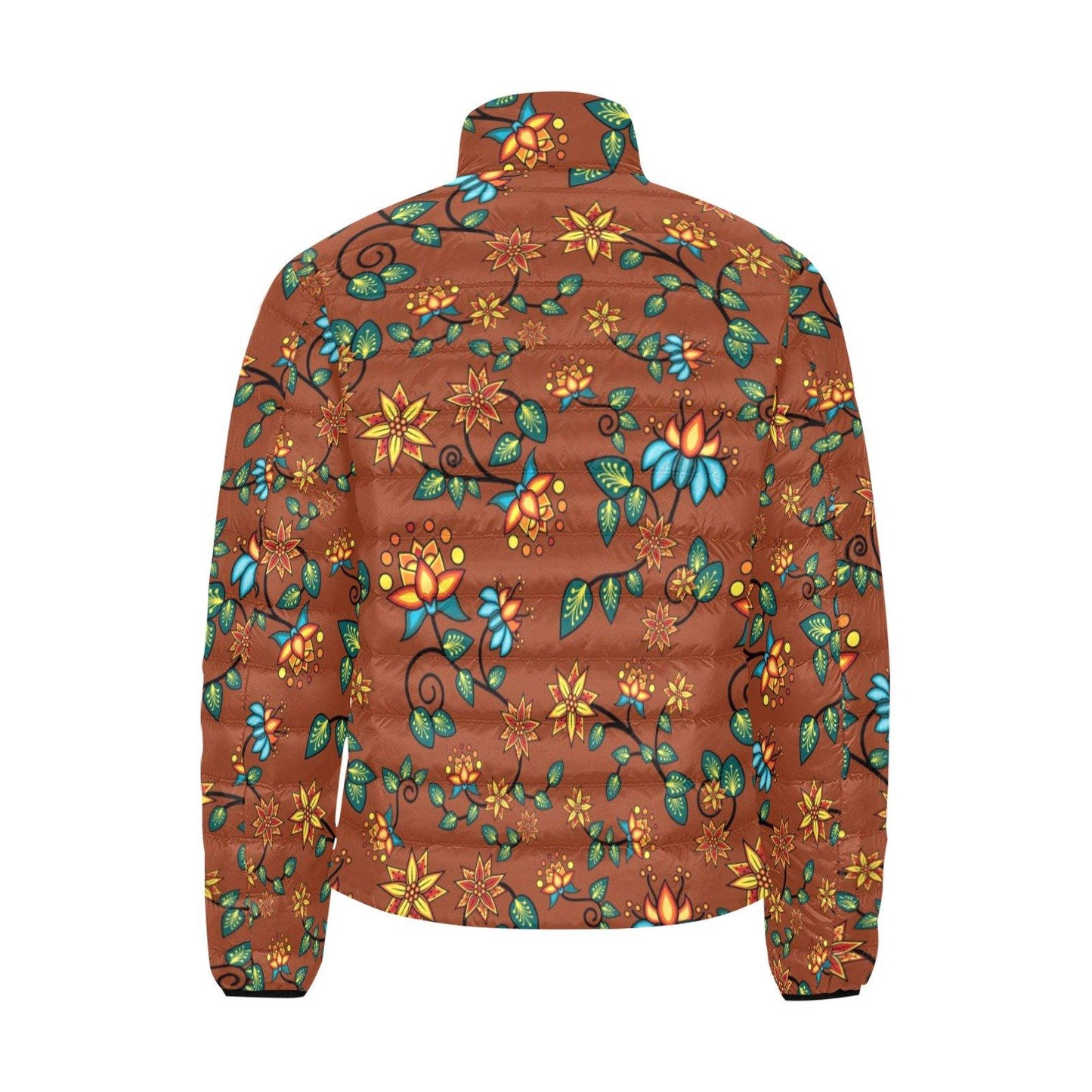 Lily Sierra Men's Stand Collar Padded Jacket (Model H41) Men's Stand Collar Padded Jacket (H41) e-joyer