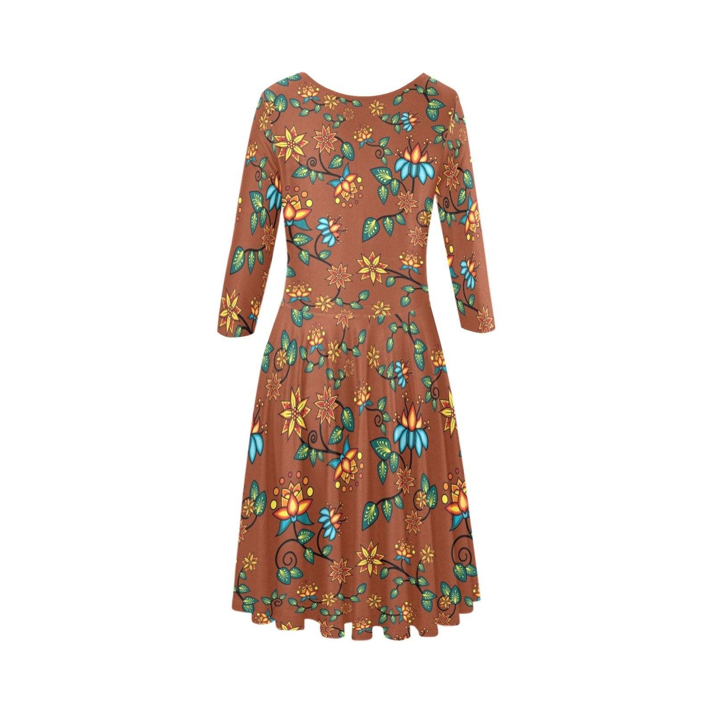 Lily Sierra Tethys Half-Sleeve Skater Dress(Model D20) Tethys Half-Sleeve Skater Dress (D20) e-joyer