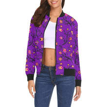 Load image into Gallery viewer, Lolipop Star All Over Print Bomber Jacket for Women (Model H19) Jacket e-joyer 
