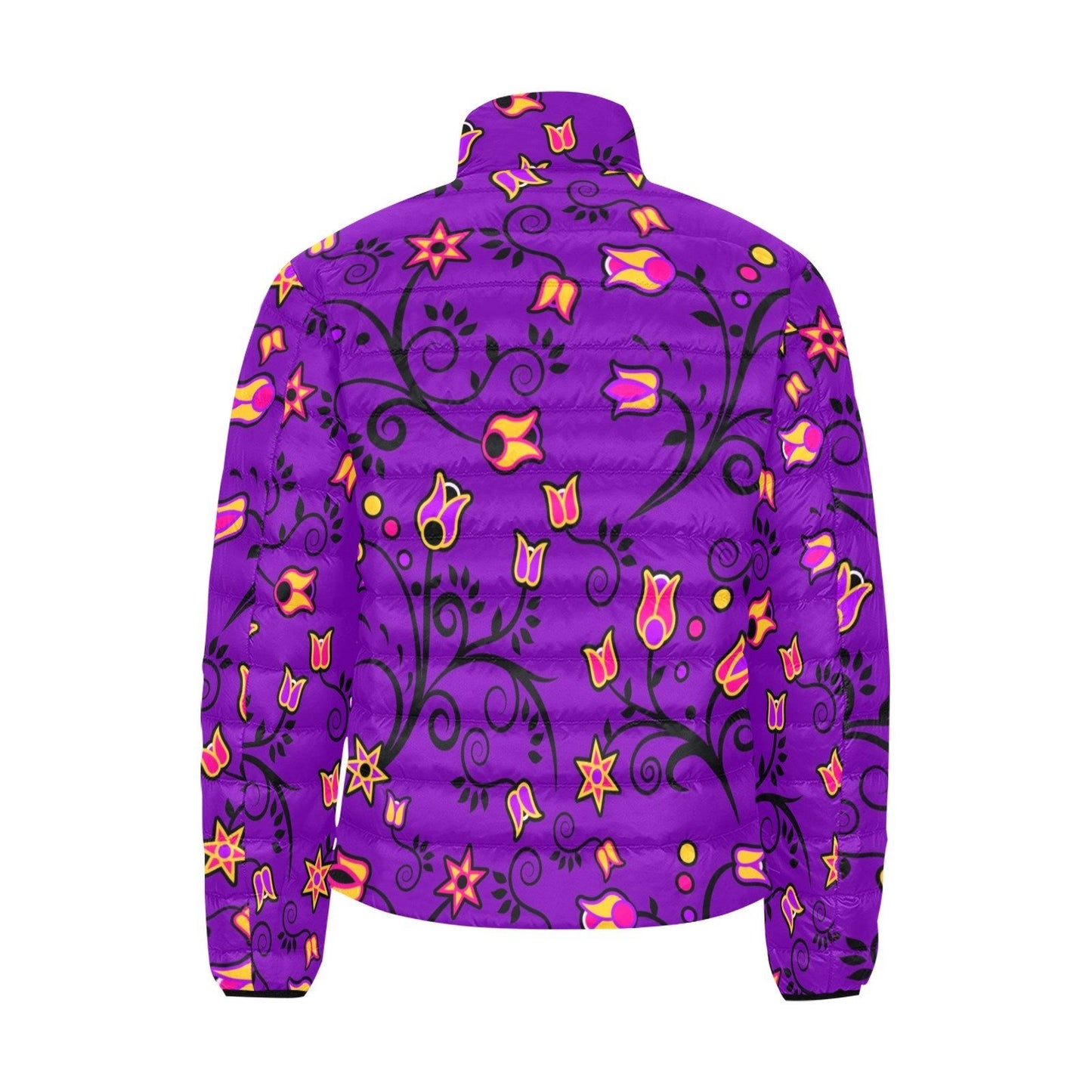 Lolipop Star Men's Stand Collar Padded Jacket (Model H41) Men's Stand Collar Padded Jacket (H41) e-joyer