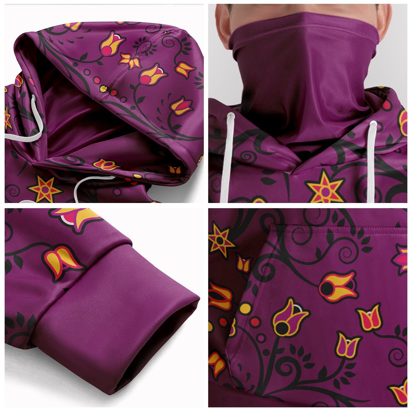 Lollipop Star Hoodie with Face Cover 49 Dzine