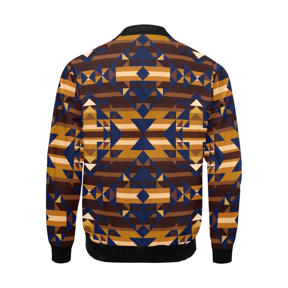 Marron Cloud All Over Print Bomber Jacket for Men (Model H19) Jacket e-joyer