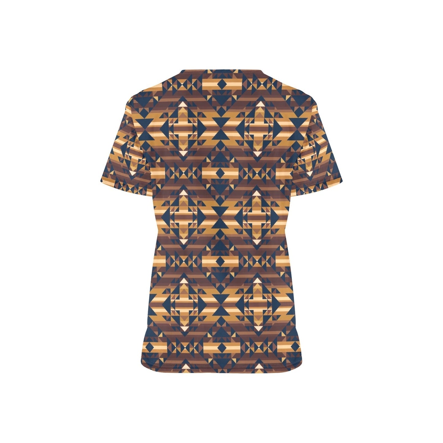 Marron Cloud All Over Print Scrub Top Scrub Top e-joyer