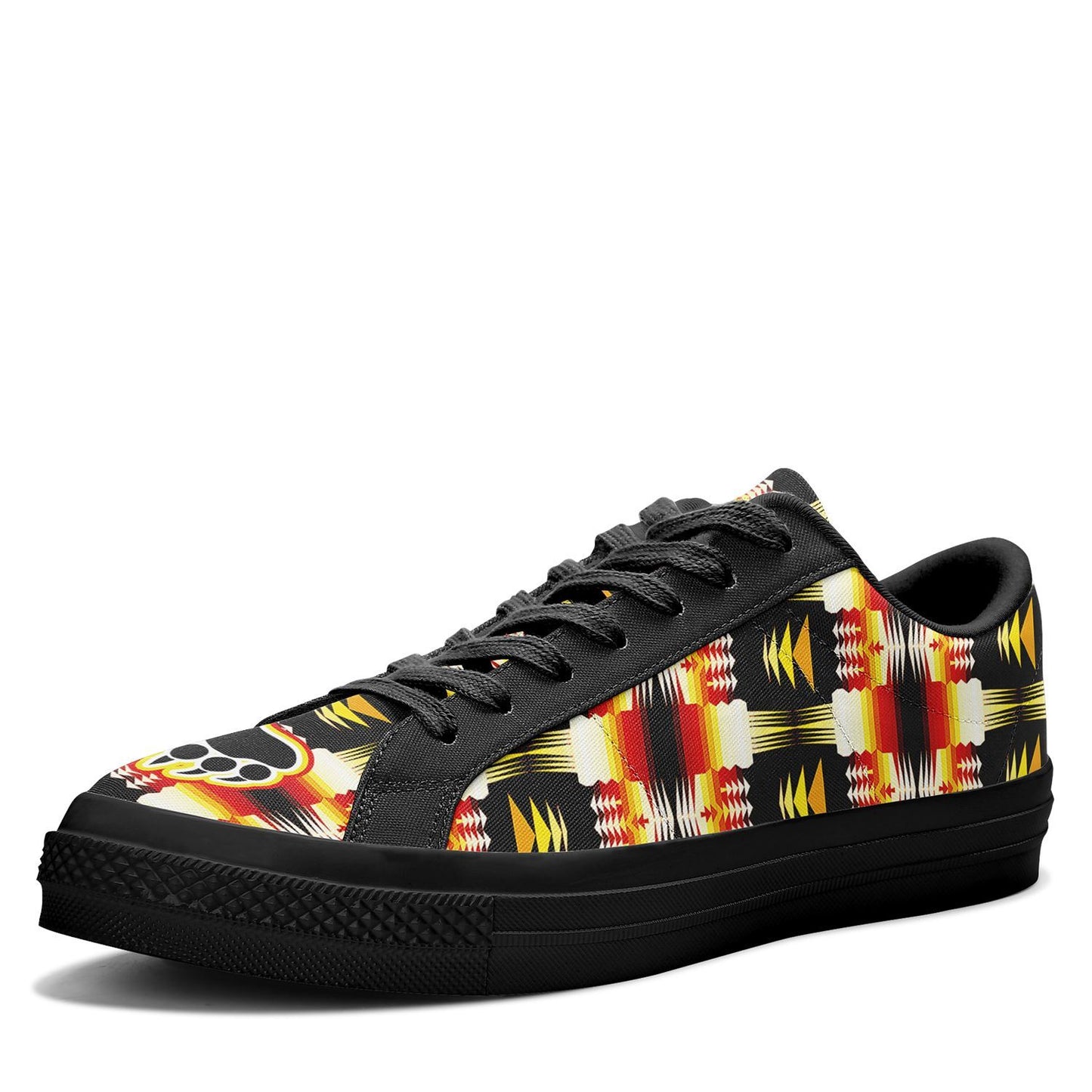 Medicine Wheel Sage Bearpaw Aapisi Low Top Canvas Shoes Black Sole 49 Dzine