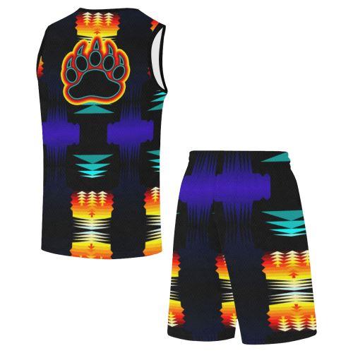 Midnight Sage Bearpaw All Over Print Basketball Uniform Basketball Uniform e-joyer