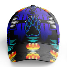 Load image into Gallery viewer, Midnight Sage Fire Bearpaw Snapback Hat hat Herman 
