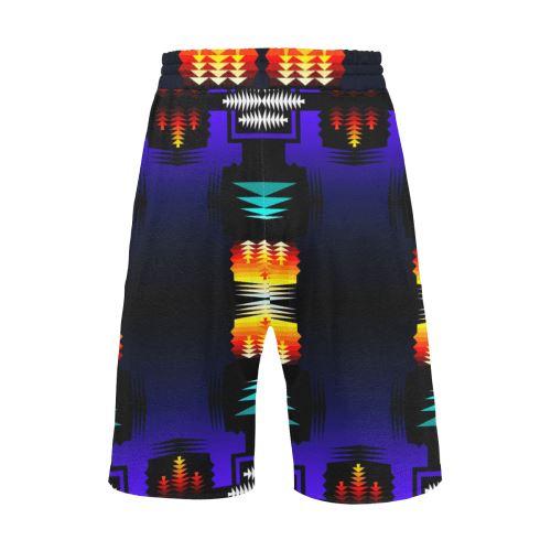 midnight sage fire II Men's All Over Print Casual Shorts (Model L23) Men's Casual Shorts (L23) e-joyer