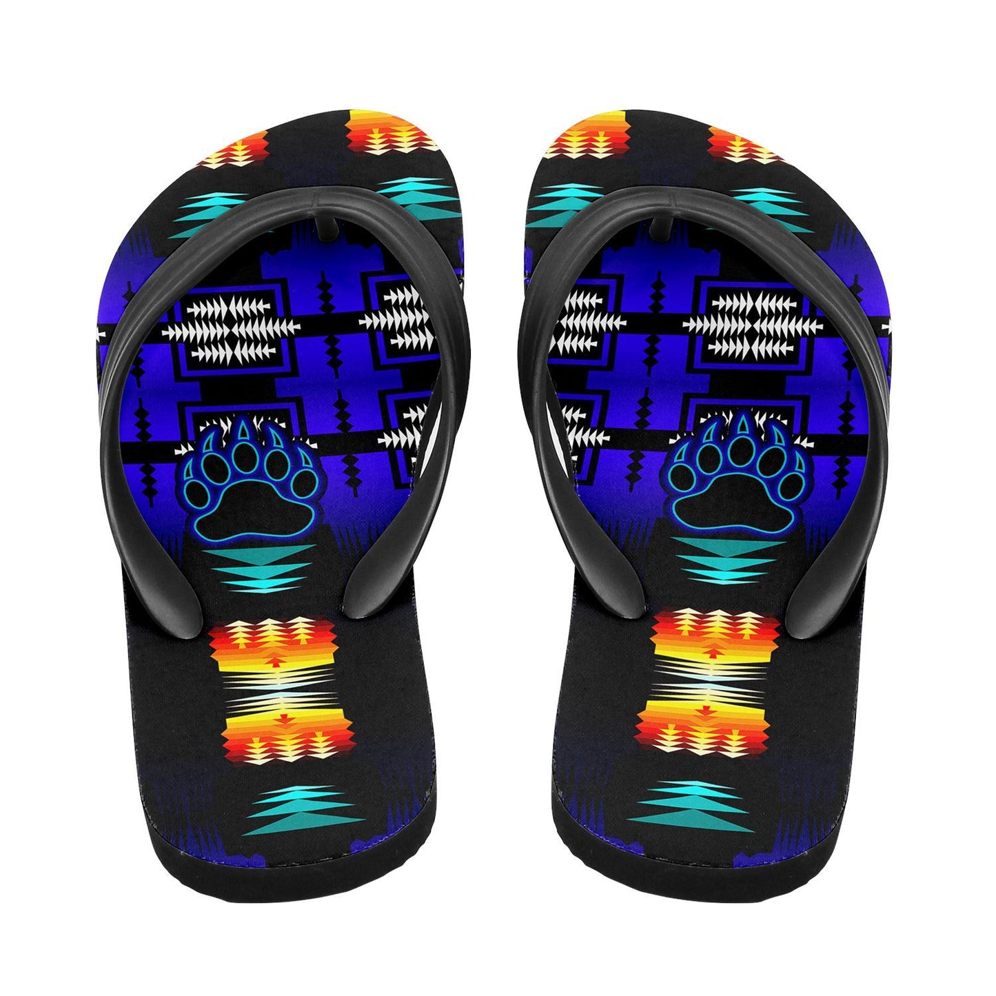 Midnight Sage Fire with Bearpaw Flip Flops 49 Dzine