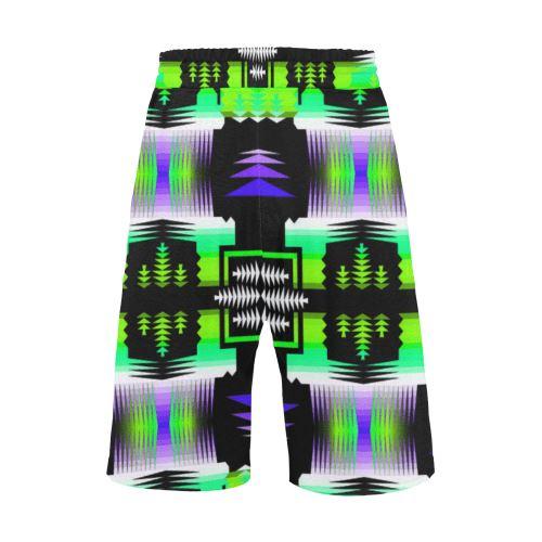 Moon Shadow Green Sage Men's All Over Print Casual Shorts (Model L23) Men's Casual Shorts (L23) e-joyer