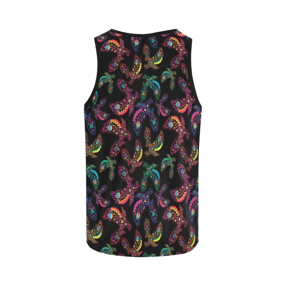 Neon Floral Eagles All Over Print Tank Top for Women (Model T43) All Over Print Tank Top for Women (T43) e-joyer