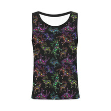Load image into Gallery viewer, Neon Floral Elks All Over Print Tank Top for Women (Model T43) All Over Print Tank Top for Women (T43) e-joyer 

