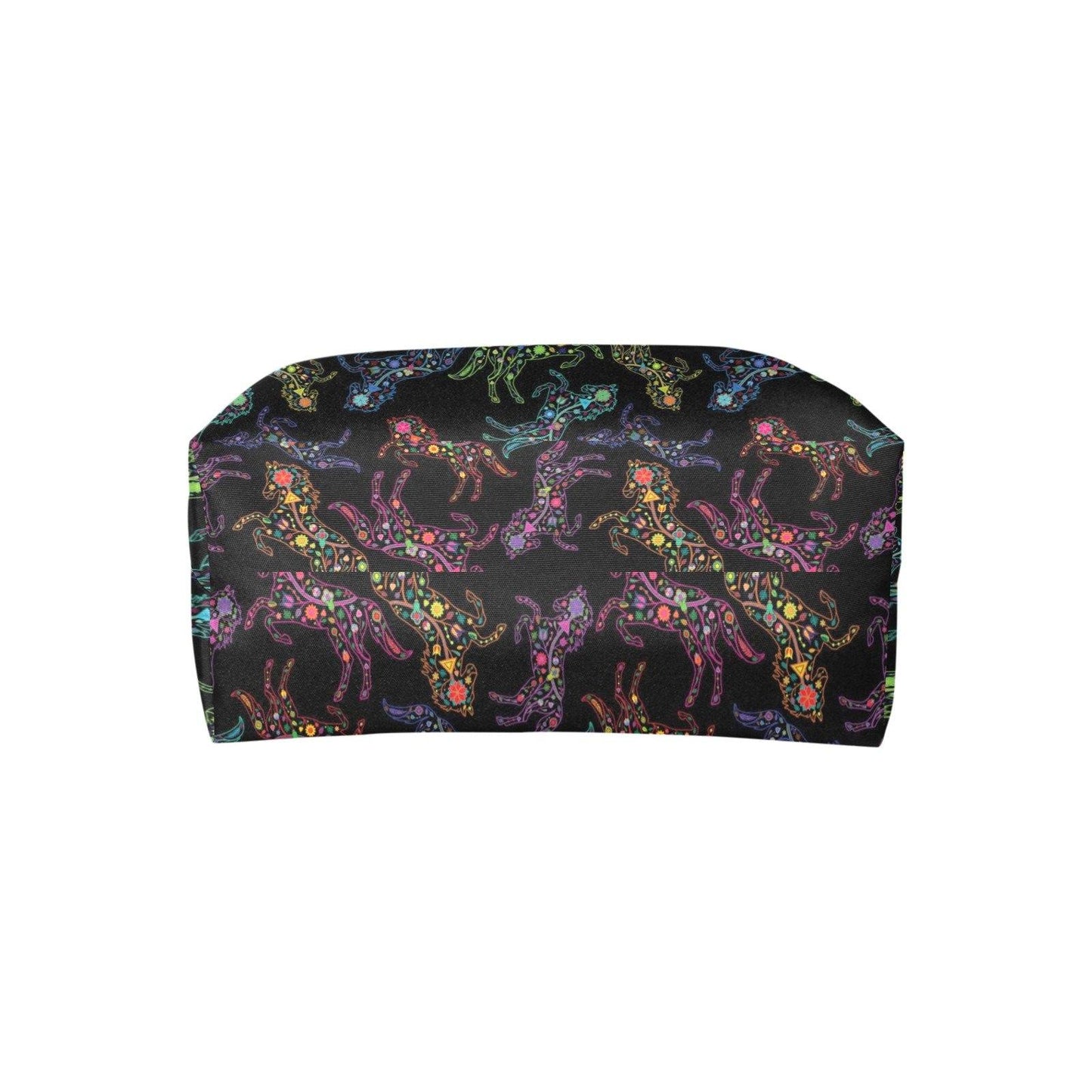 Neon Floral Horses Single-Shoulder Lady Handbag (Model 1714) bag e-joyer