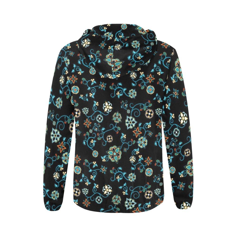 Ocean Bloom All Over Print Full Zip Hoodie for Women (Model H14) All Over Print Full Zip Hoodie for Women (H14) e-joyer