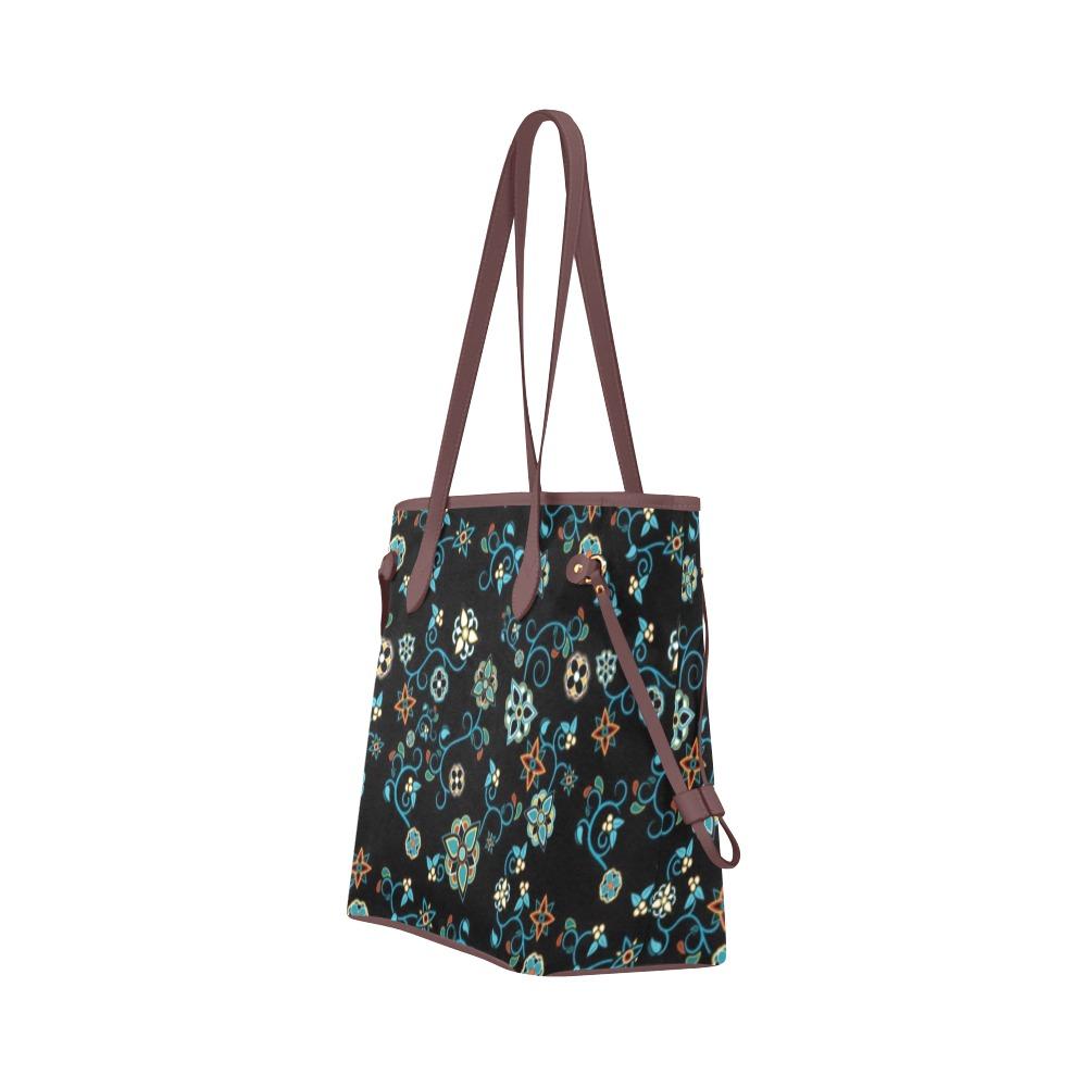 Ocean Bloom Clover Canvas Tote Bag (Model 1661) Clover Canvas Tote Bag (1661) e-joyer