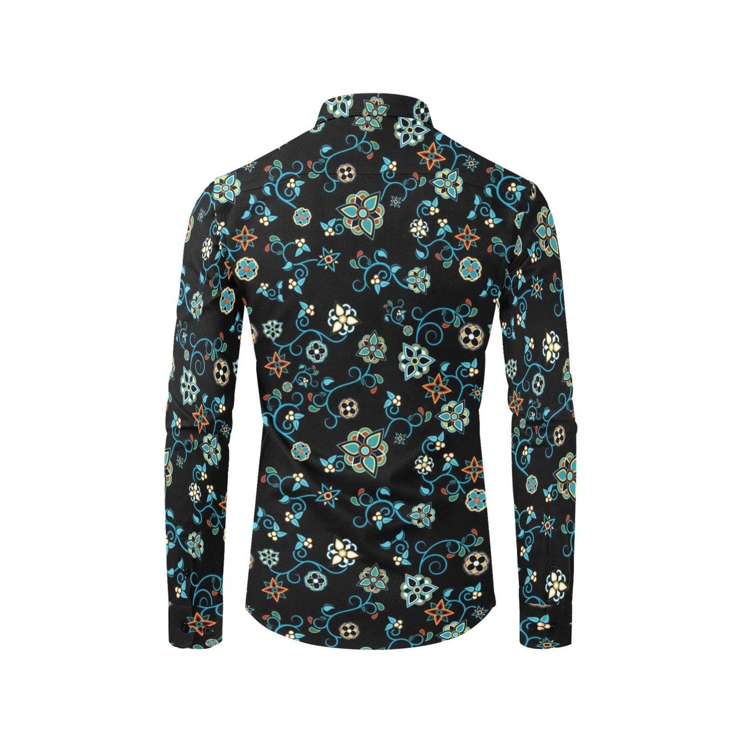 Ocean Bloom Men's All Over Print Casual Dress Shirt (Model T61) Men's Dress Shirt (T61) e-joyer