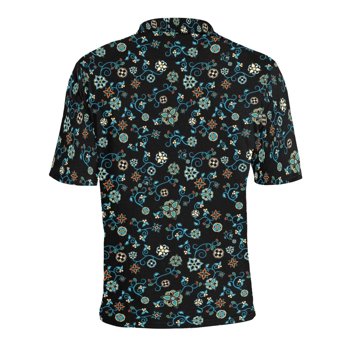Ocean Bloom Men's All Over Print Polo Shirt (Model T55) Men's Polo Shirt (Model T55) e-joyer