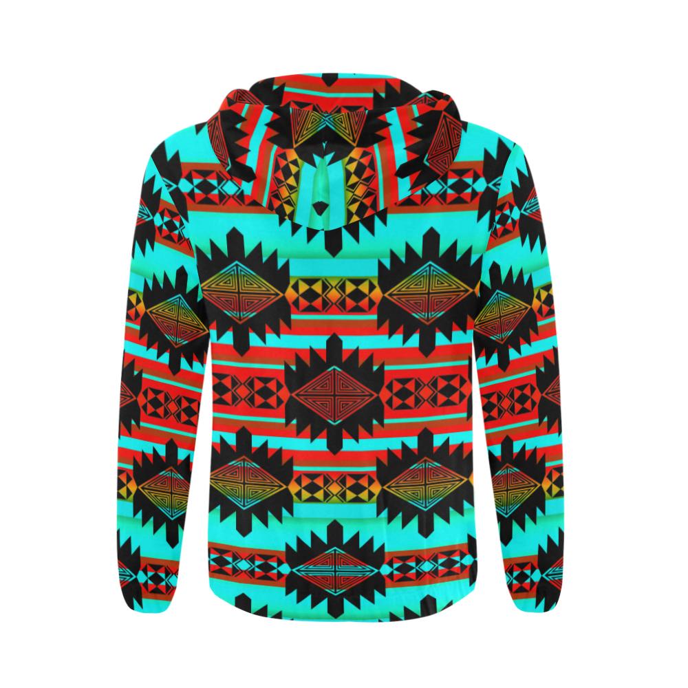 Okotoks Arrow All Over Print Full Zip Hoodie for Men (Model H14) All Over Print Full Zip Hoodie for Men (H14) e-joyer