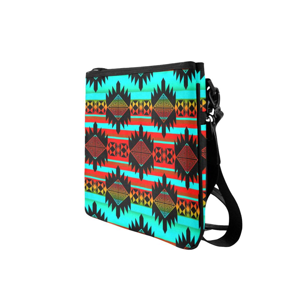 Okotoks Arrow Slim Clutch Bag (Model 1668) Slim Clutch Bags (1668) e-joyer