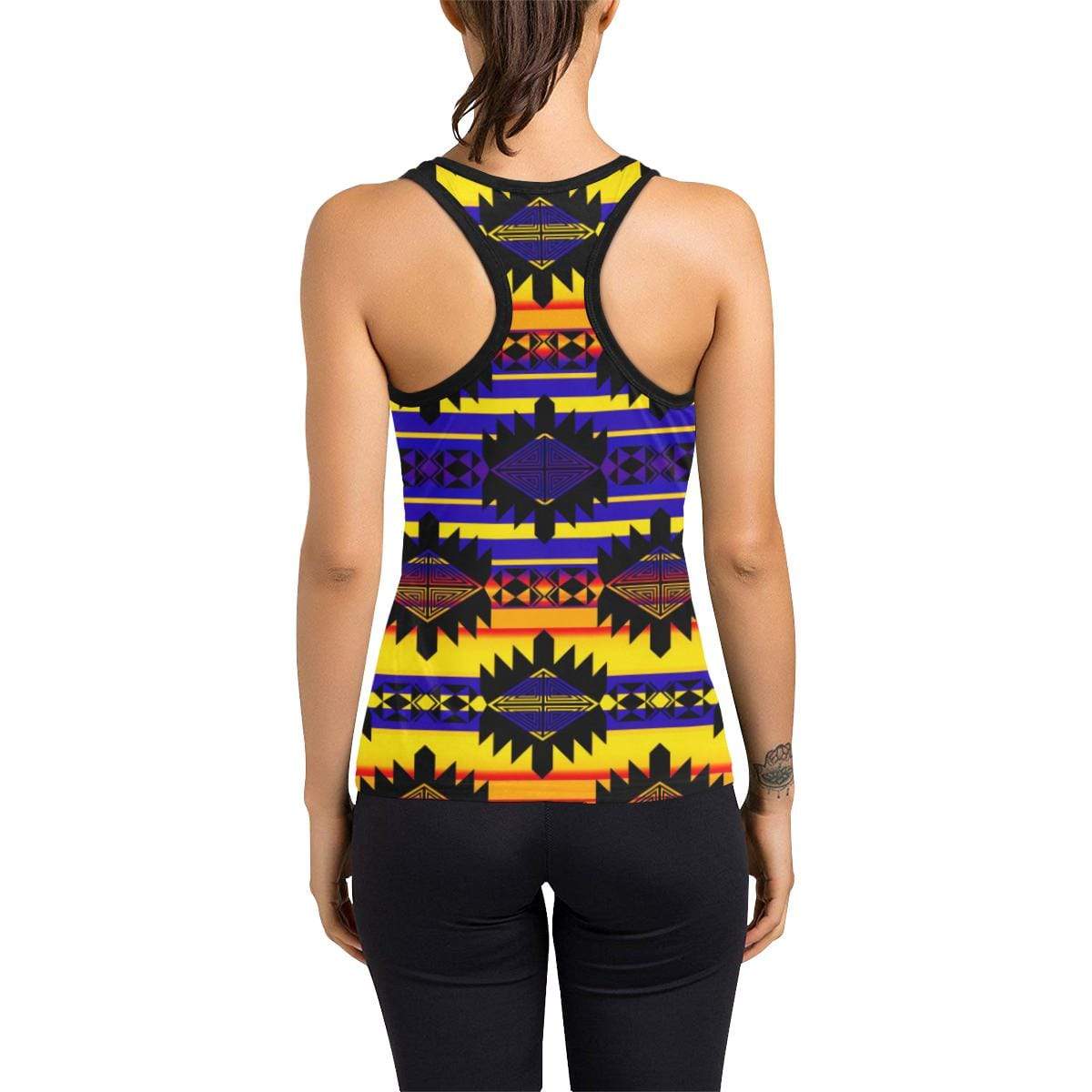 Okotoks Eagle Women's Racerback Tank Top (Model T60) Racerback Tank Top (T60) e-joyer