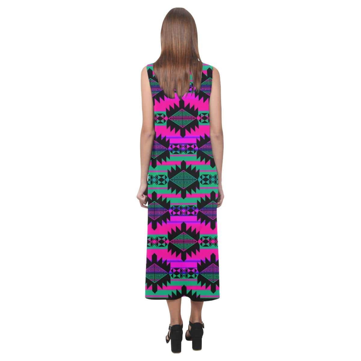 Okotoks Moonlight Phaedra Sleeveless Open Fork Long Dress (Model D08) Phaedra Sleeveless Open Fork Long Dress (D08) e-joyer