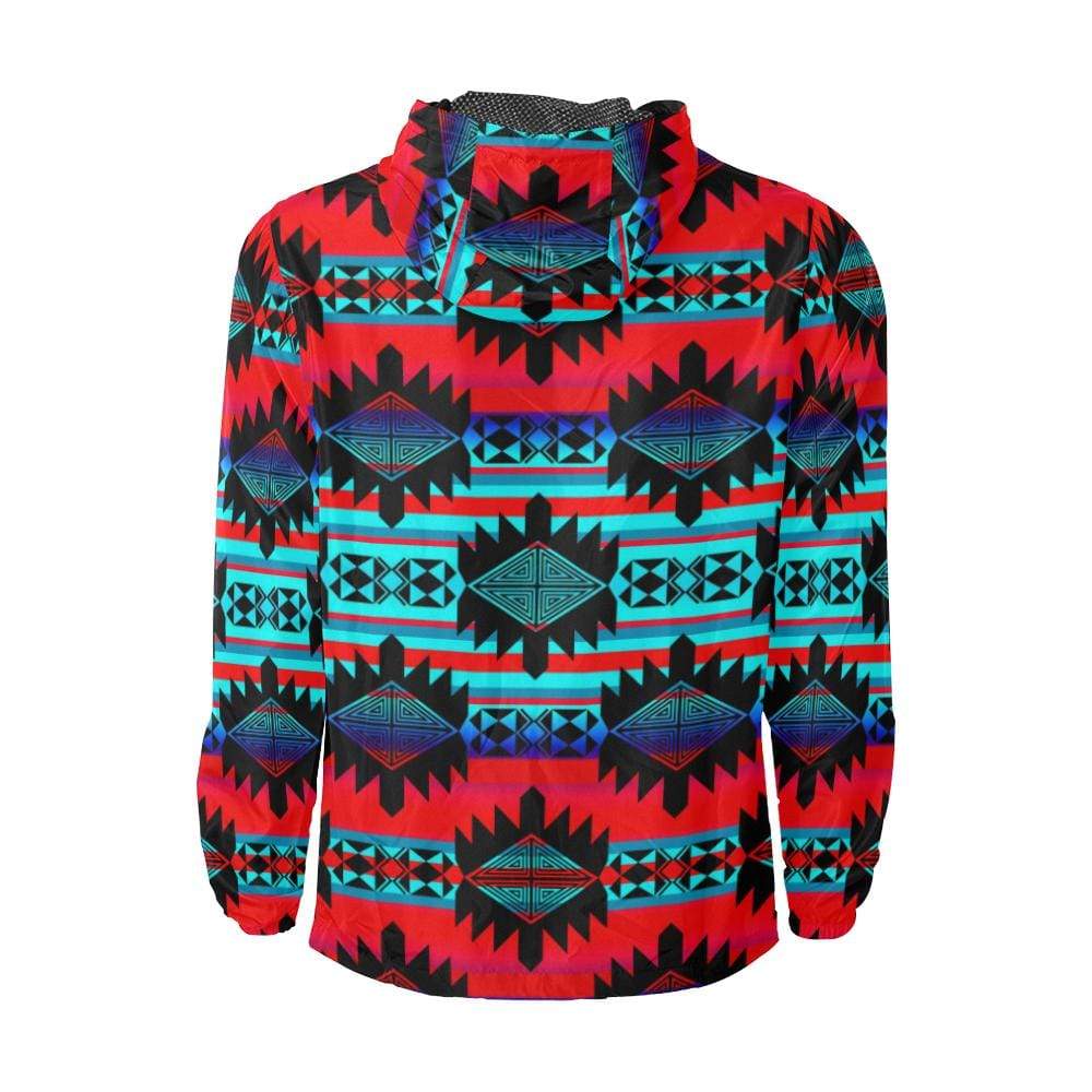 Okotoks Mountain All Over Print Windbreaker for Unisex (Model H23) All Over Print Windbreaker for Men (H23) e-joyer