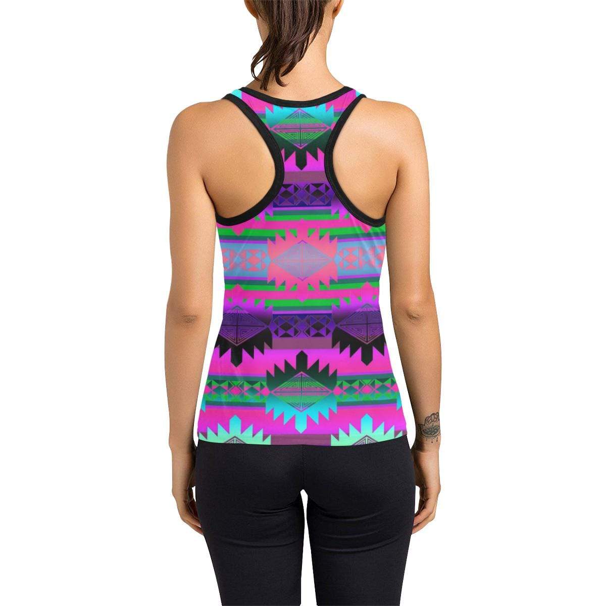 Okotoks Summer Women's Racerback Tank Top (Model T60) Racerback Tank Top (T60) e-joyer