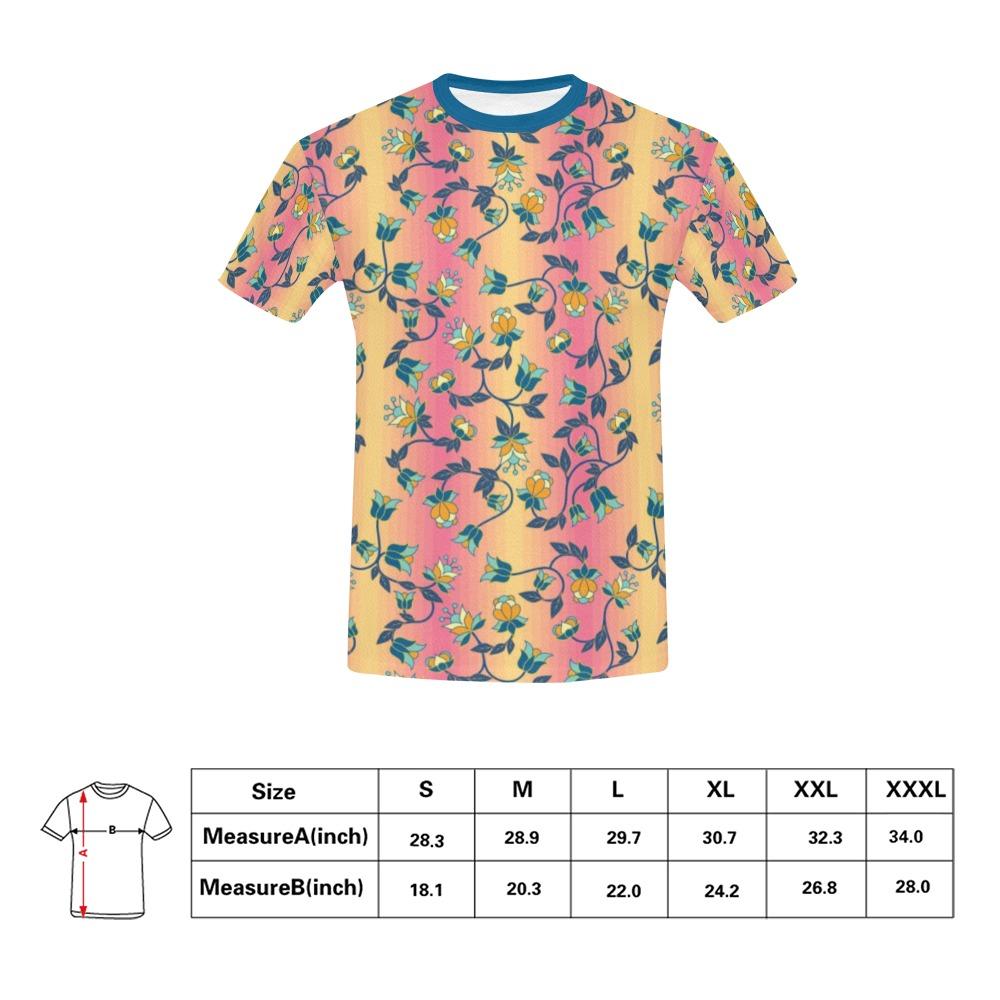 Orange Days All Over Print T-Shirt for Men (USA Size) (Model T40) All Over Print T-Shirt for Men (T40) e-joyer