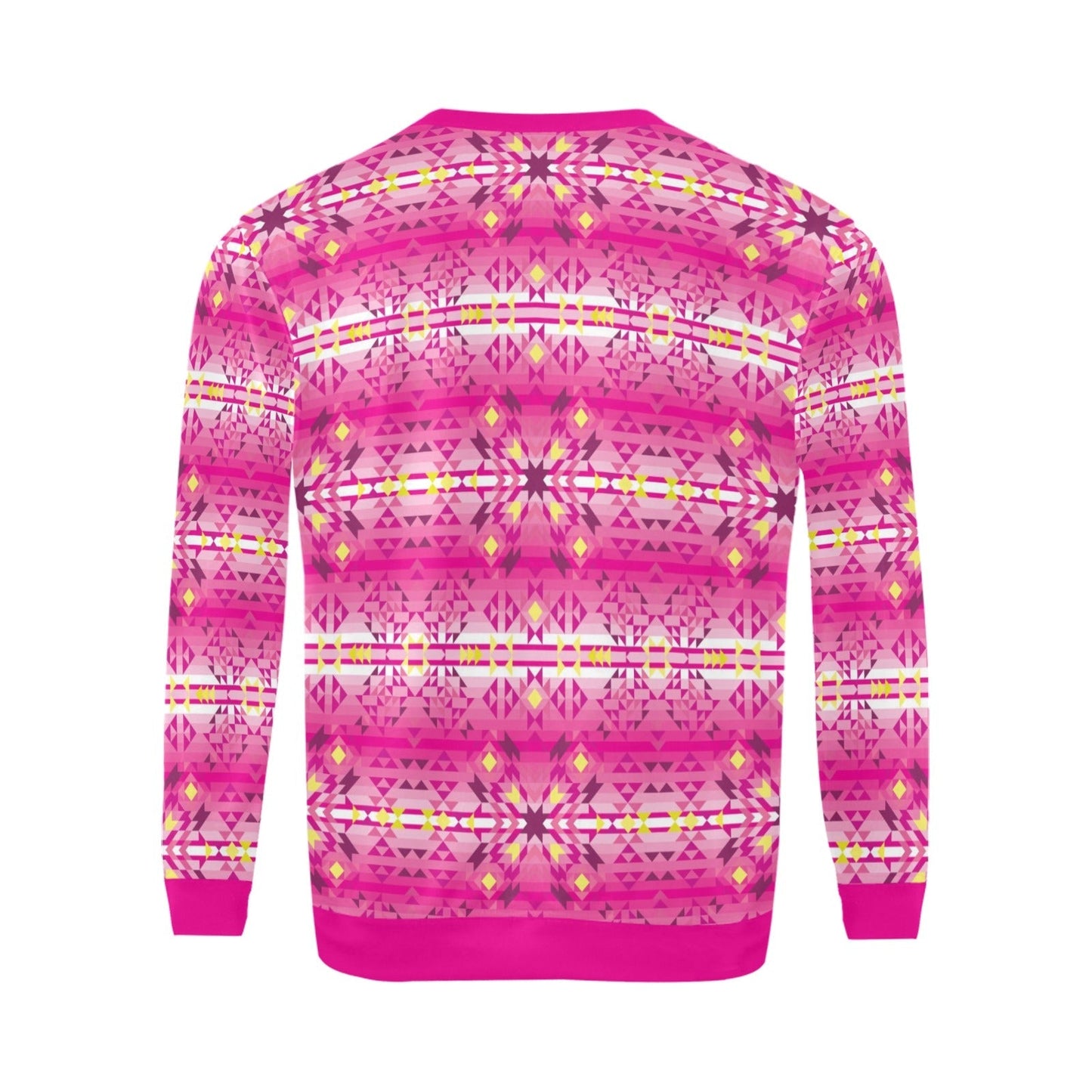 Pink Star All Over Print Crewneck Sweatshirt for Men (Model H18) shirt e-joyer