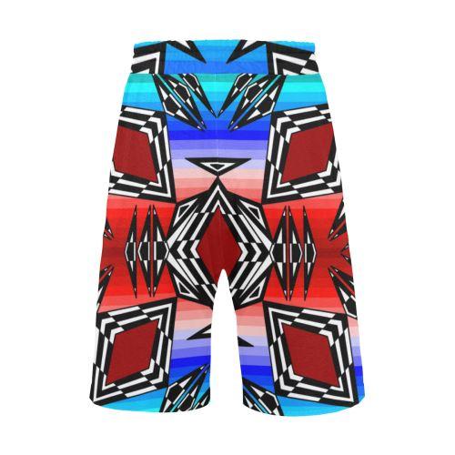 Prairie Fire July Men's All Over Print Casual Shorts (Model L23) Men's Casual Shorts (L23) e-joyer