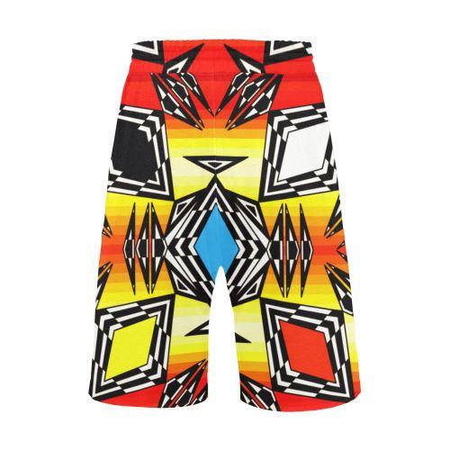 Prairie Fire Medicine Wheel Men's All Over Print Casual Shorts (Model L23) Men's Casual Shorts (L23) e-joyer