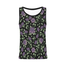 Load image into Gallery viewer, Purple Beaded Rose All Over Print Tank Top for Women (Model T43) All Over Print Tank Top for Women (T43) e-joyer 

