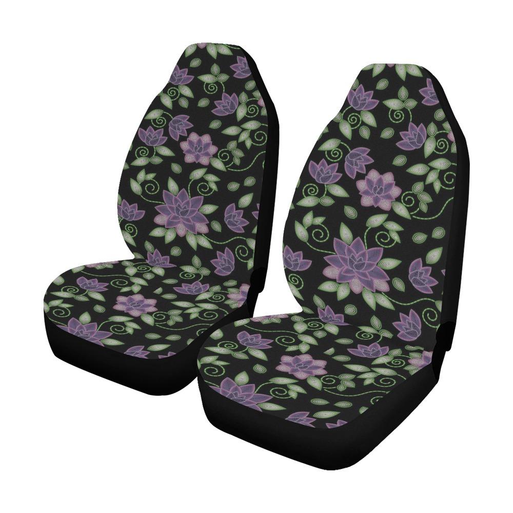 Purple Beaded Rose Car Seat Covers (Set of 2) Car Seat Covers e-joyer
