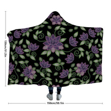Load image into Gallery viewer, Purple Beaded Rose Hooded Blanket blanket 49 Dzine 
