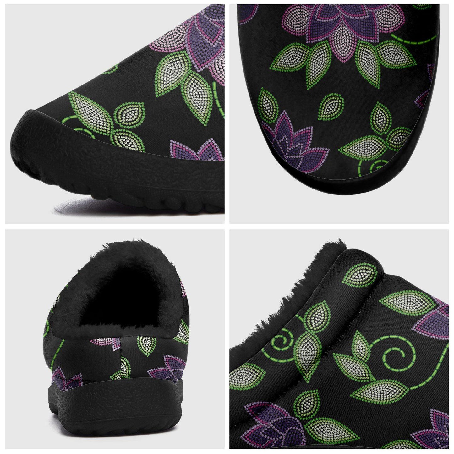 Purple Beaded Rose Ikinnii Indoor Slipper 49 Dzine