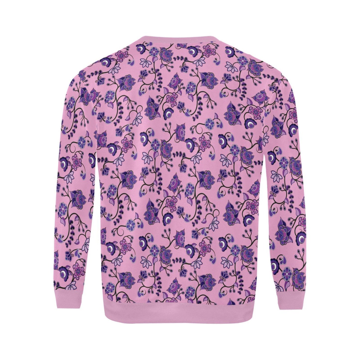 Purple Floral Amour All Over Print Crewneck Sweatshirt for Men (Model H18) shirt e-joyer