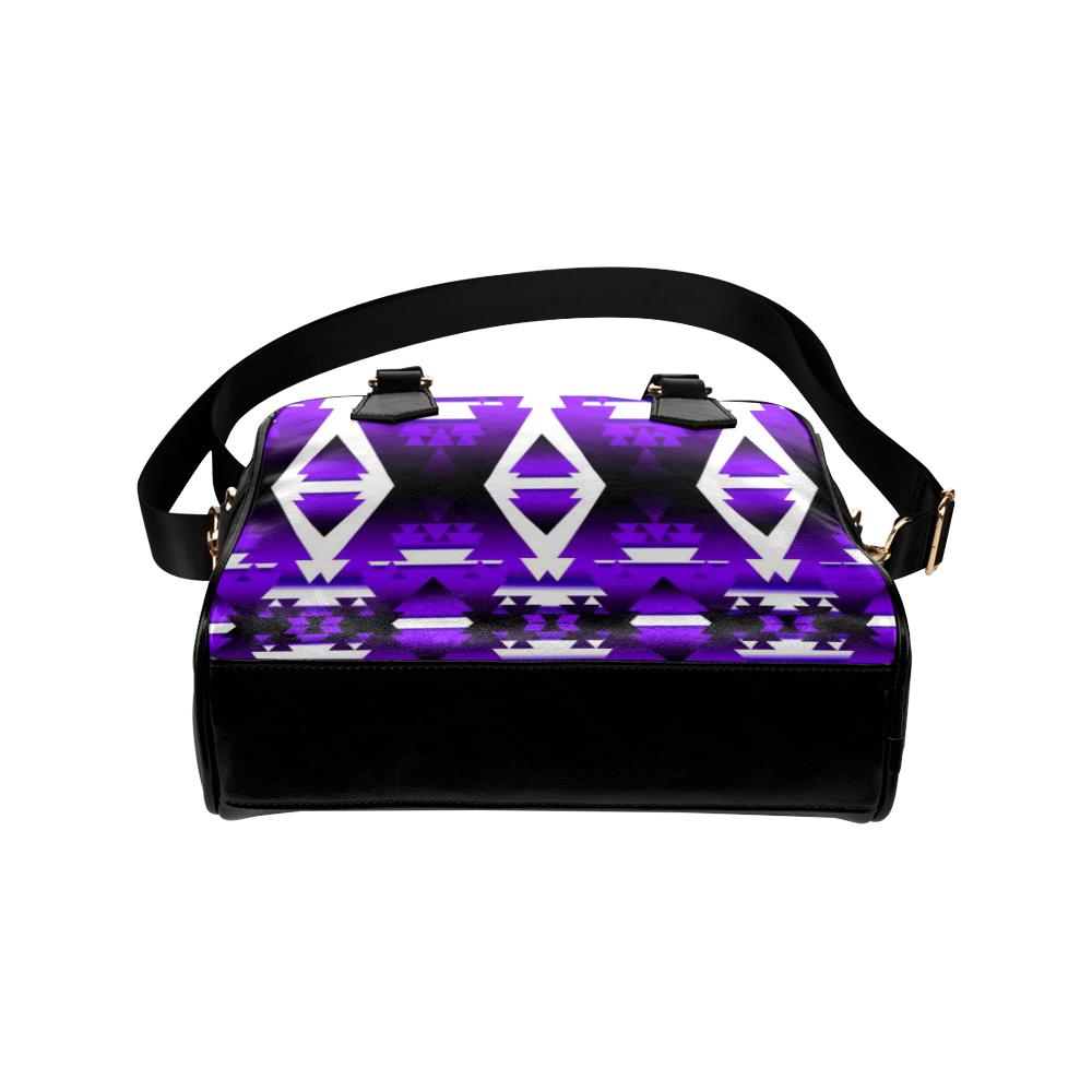 Purple Winter Camp Shoulder Handbag (Model 1634) Shoulder Handbags (1634) e-joyer
