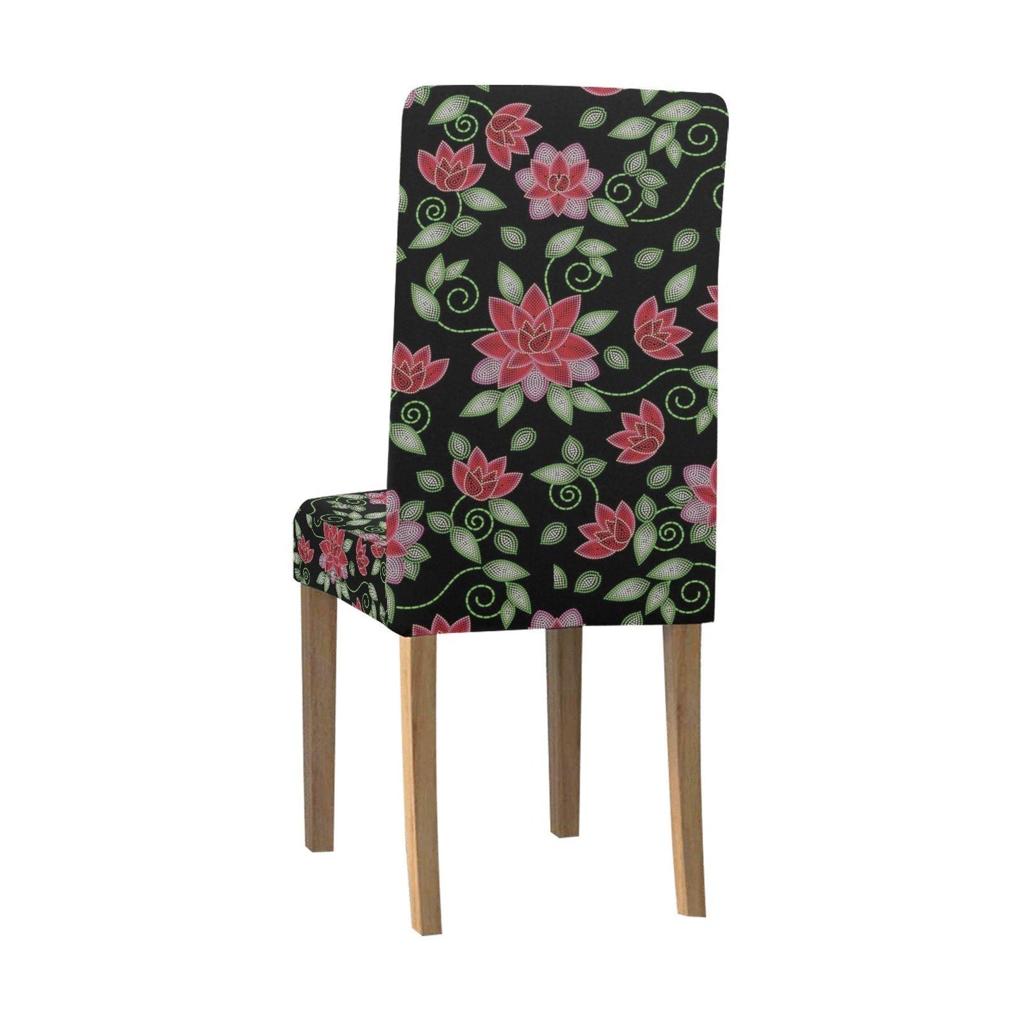 Red Beaded Rose Chair Cover (Pack of 6) Chair Cover (Pack of 6) e-joyer