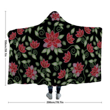 Load image into Gallery viewer, Red Beaded Rose Hooded Blanket blanket 49 Dzine 
