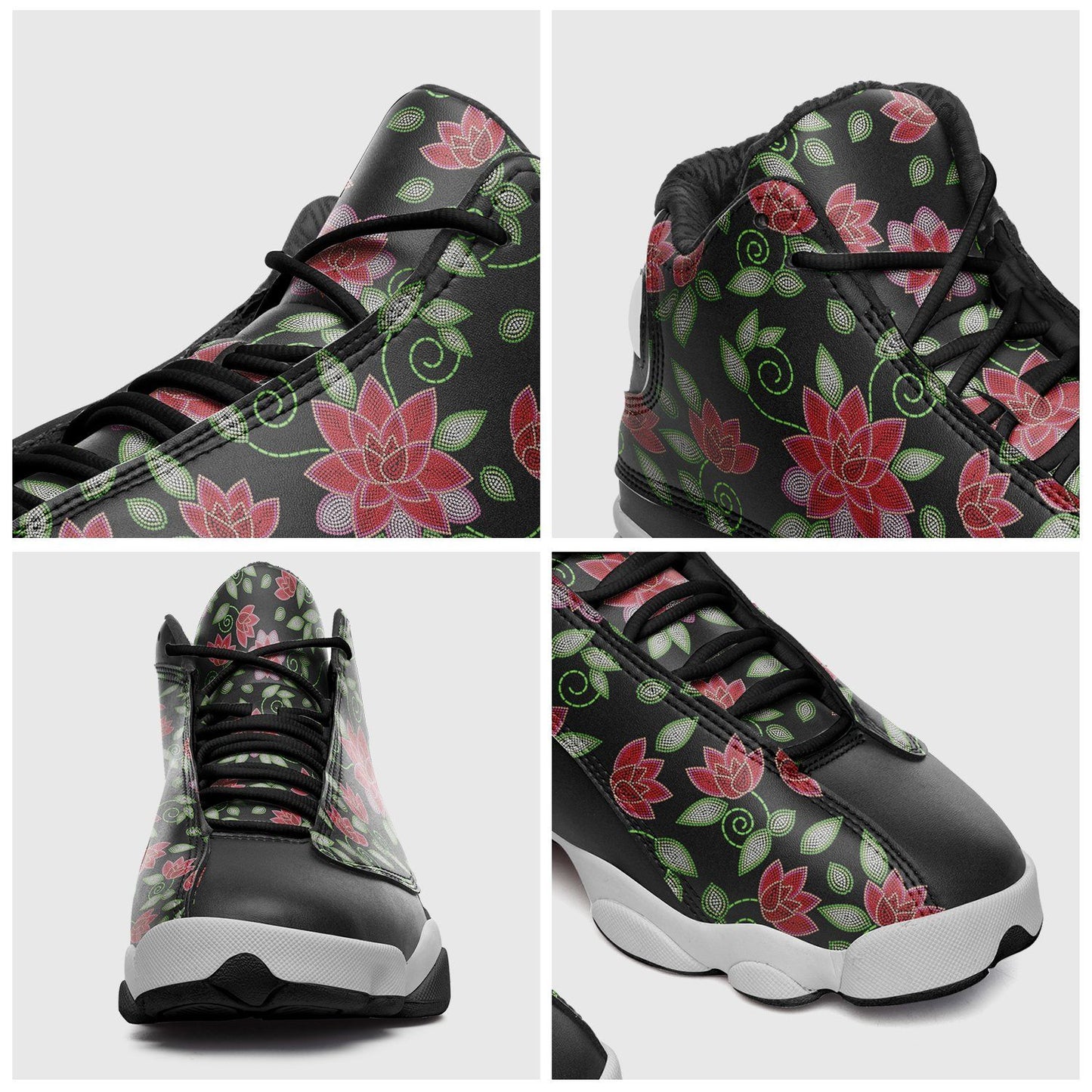 Red Beaded Rose Isstsokini Athletic Shoes Herman