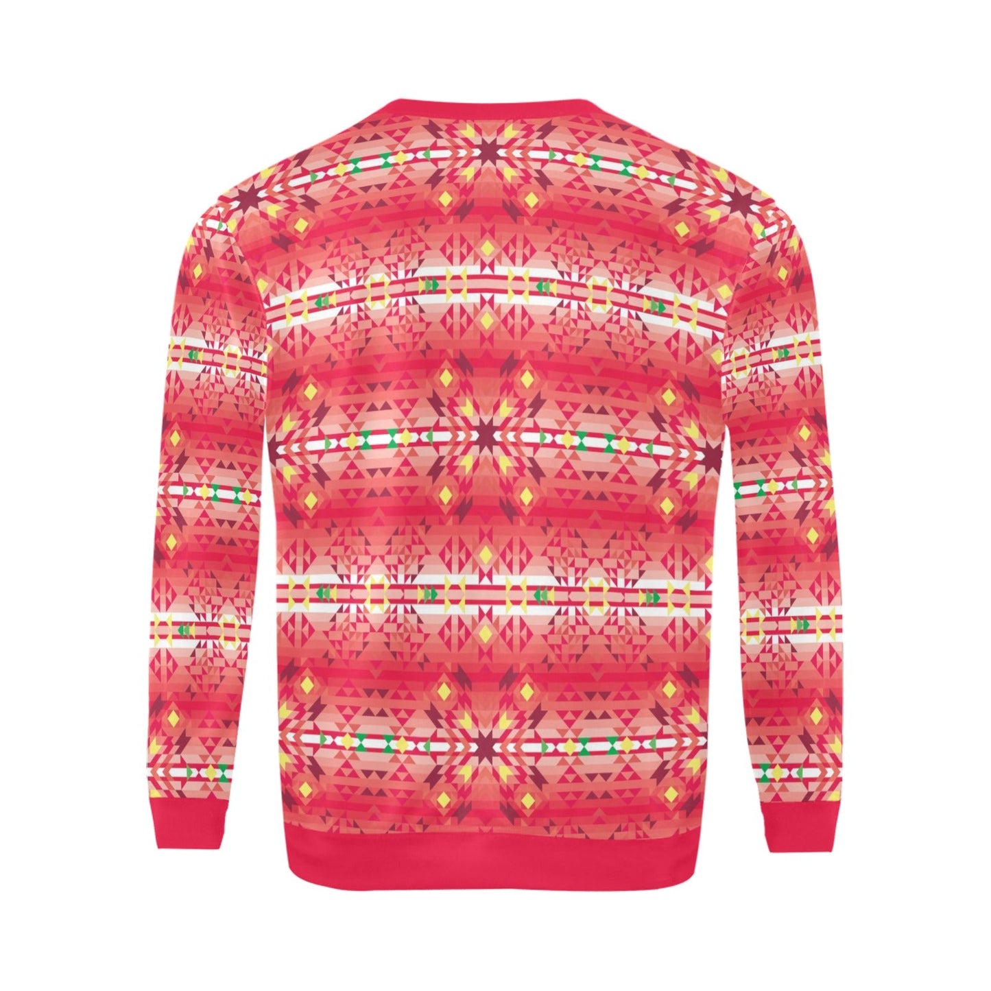 Red Pink Star All Over Print Crewneck Sweatshirt for Men (Model H18) shirt e-joyer