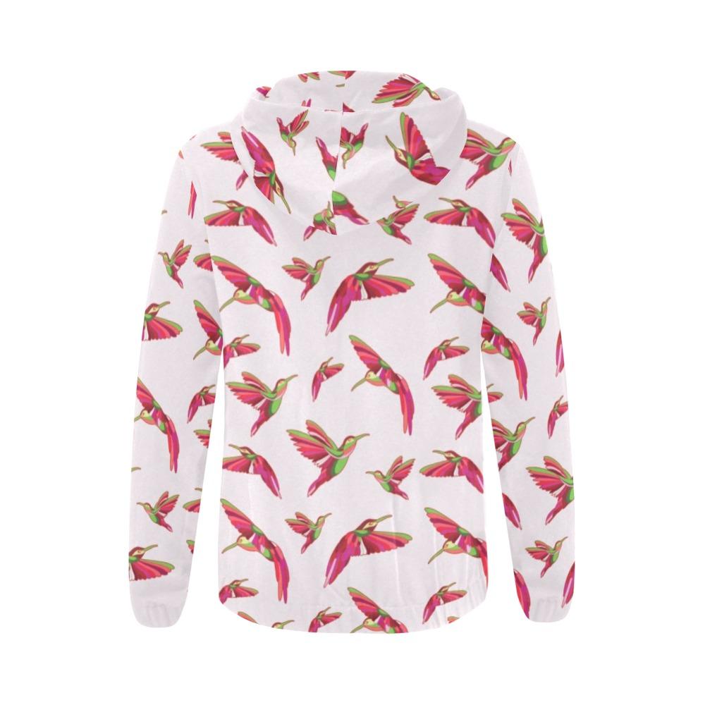 Red Swift Colourful All Over Print Full Zip Hoodie for Women (Model H14) All Over Print Full Zip Hoodie for Women (H14) e-joyer